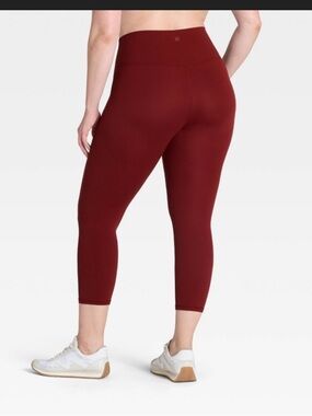 NWT all in motion rust color cropped Leggings. no side pockets plus size 4X